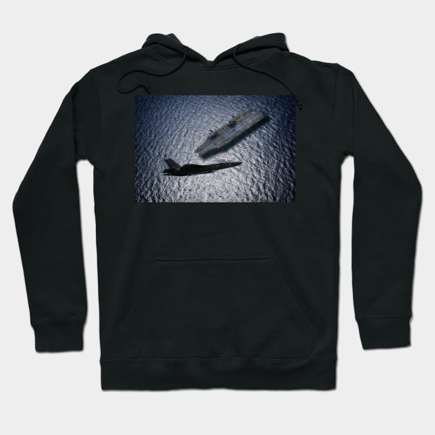 Royal Navy Flagship Hoodie by aviationart